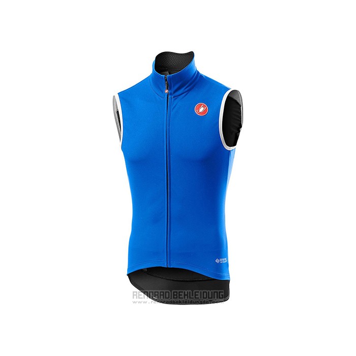 2021 Windweste Castelli Blau Trikot Kurzarm und Tragerhose